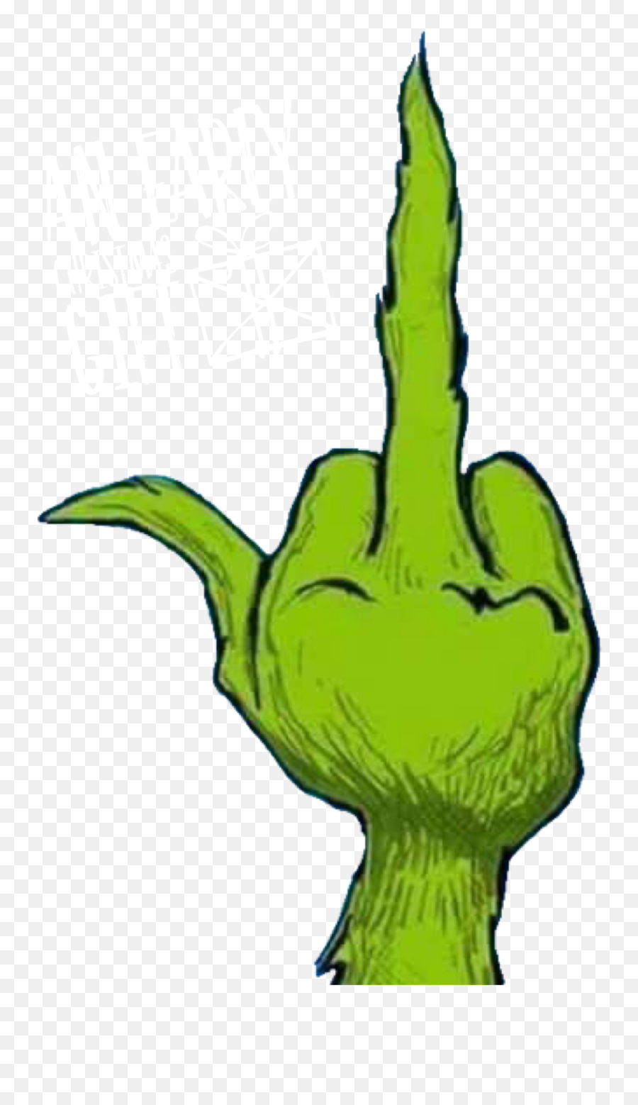 Popular And Trending Flippingoff Stickers On Picsart - Grinch Middle Finger Emoji,Flipping Off Emoji Text
