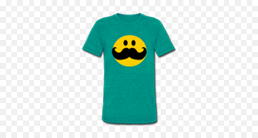 Funny - Mustachesmileytshirts Roblox Smiley Emoji,Moustache Emoticon