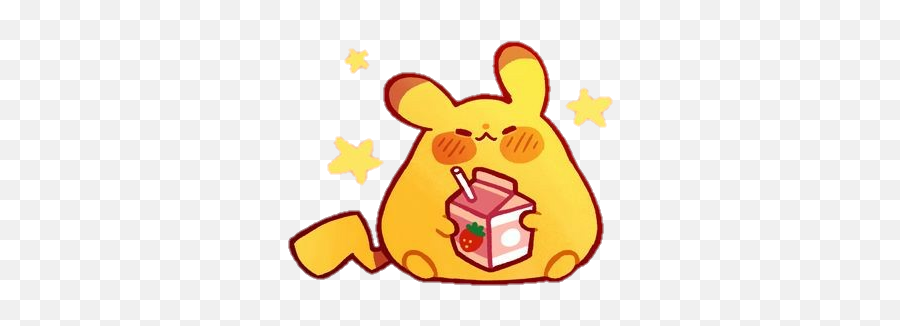 Aesthetic Yellow Pastel Sticker By Lilbabydragon - Pikachu Aesthetic Emoji,Pikachu Emoji