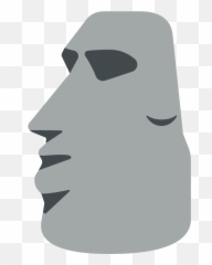 Moai Emoji Clipart Free Download Transparent Png Creazilla - Moyai Circle,Trashcan Emoji