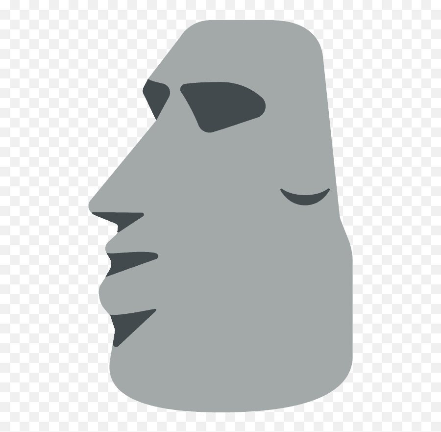 Moai Emoji Clipart Free Download Transparent Png Creazilla - Moyai Circle,Trashcan Emoji