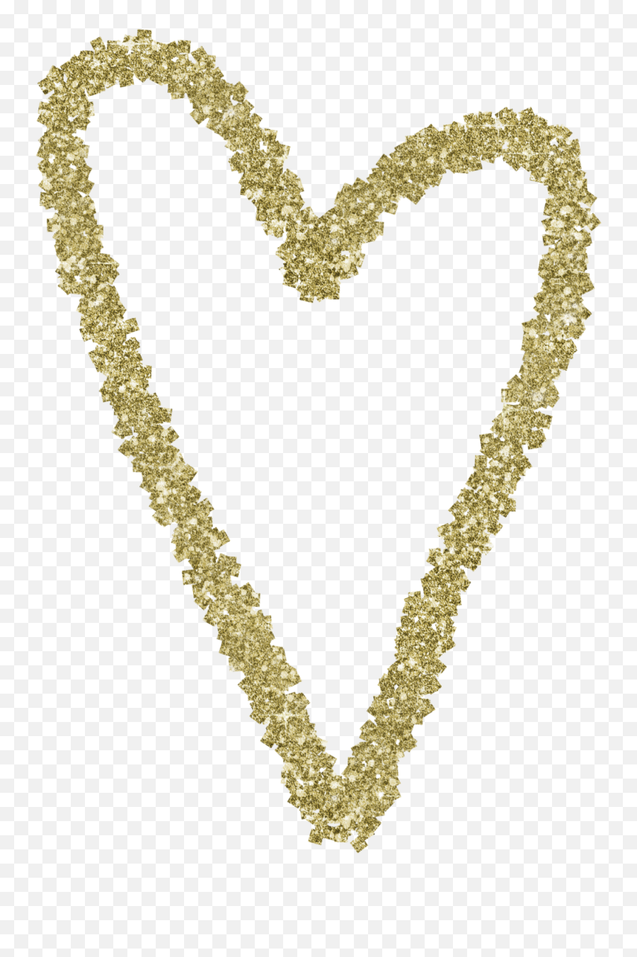 Gold Glitter Heart 7 - Gold Glitter Heart Clipart Emoji,Golden Heart Emoji