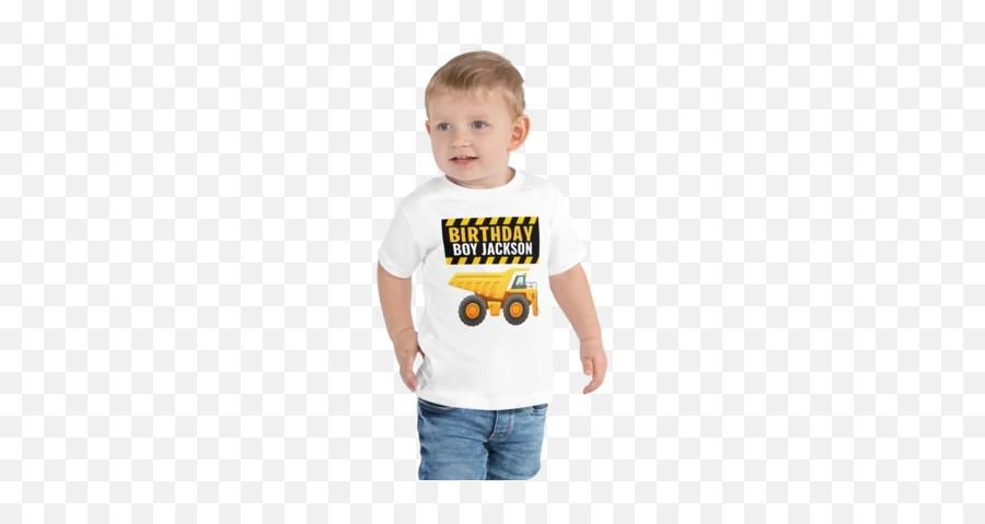 T - Construction Birthday Shirt Boy Emoji,Emoji Clothing For Guys