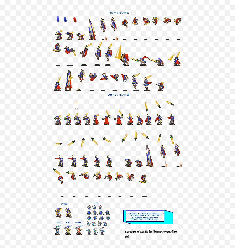Download Fire Emblem Ike Sprites - Vertical Emoji,Fire Emblem Emojis