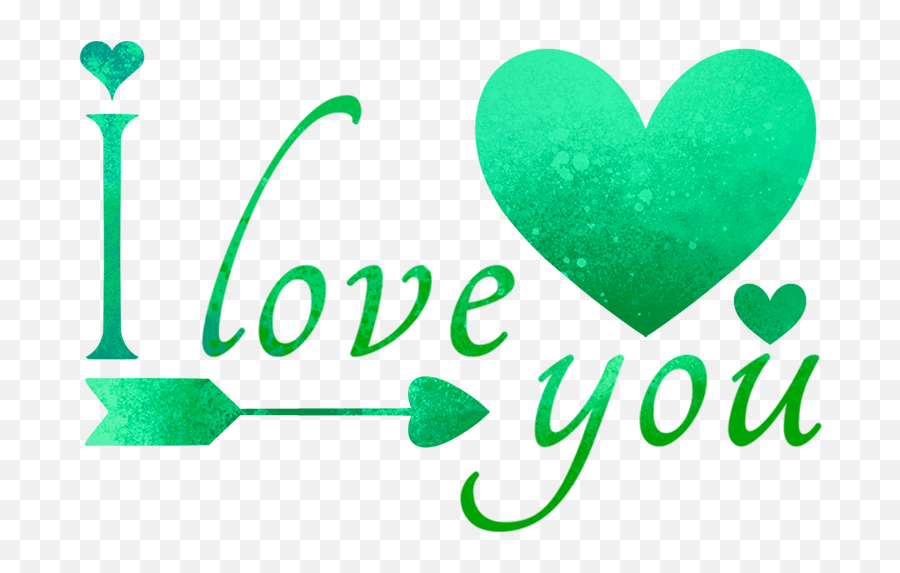 Iloveyou Love Heart Green Arrow Sticker - Language Emoji,Green Arrow Emoji