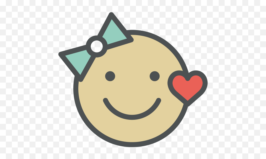 Icon Of Flat Line Valentine Icons - Icon Menina Png Emoji,Girl Emoticon