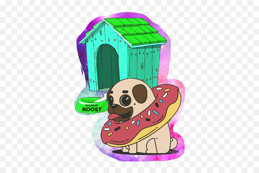 Doghouse Sticker Challenge - Donut Pug Emoji,Doghouse Emoji