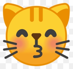 Kissing cat emoji clipart Free download transparent PNG - Cat Face Emoji