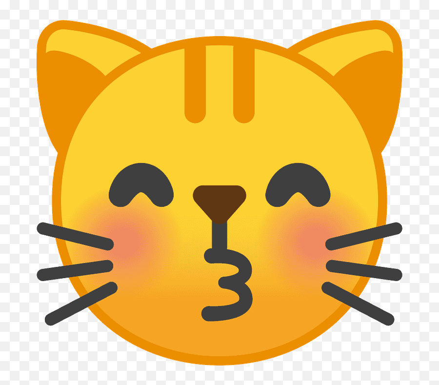 Kissing Cat Emoji Clipart Free Download Transparent Png - Cat Face Emoji,Kissy Face Emoji Android