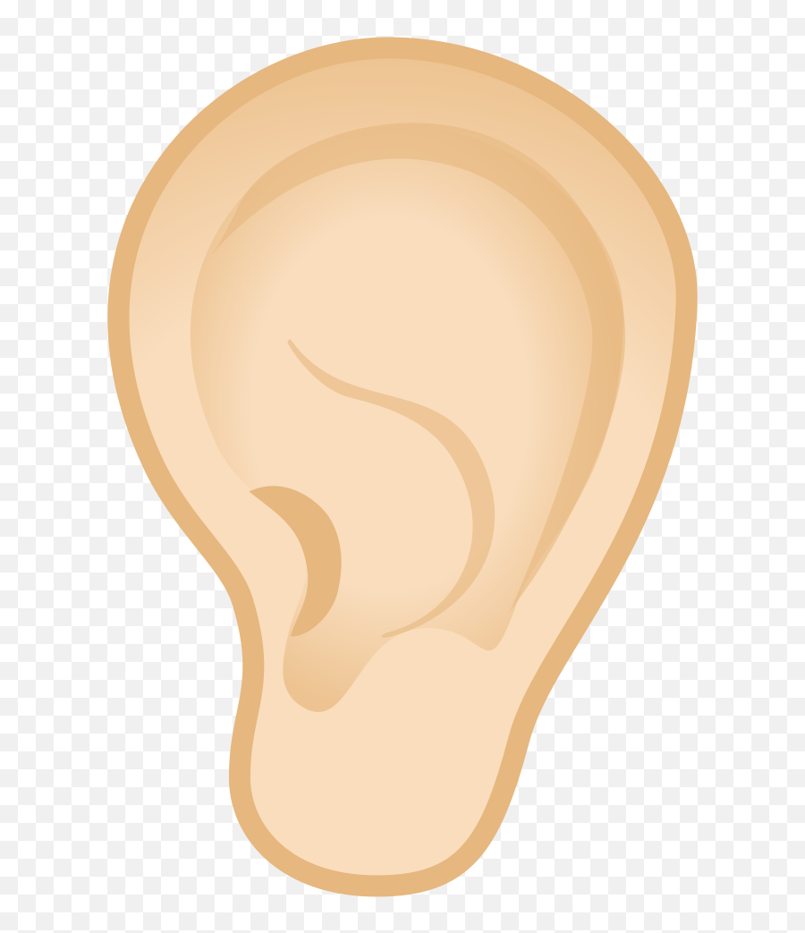 Ear Light Skin Tone Icon - Illustration Emoji,Emoji Ear