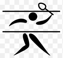 Badminton Pictogram - Olympic Logo Emoji