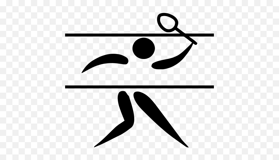 Badminton Pictogram - Olympic Badminton Logo Emoji,Flag Tennis Ball Emoji