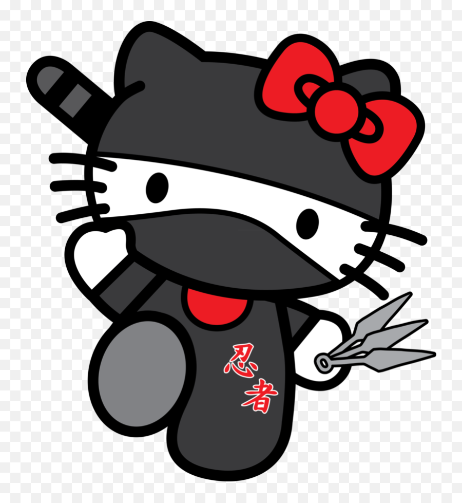 Hellno Kitty - Hello Kitty Ninja Emoji,Ninja Cat Emoji