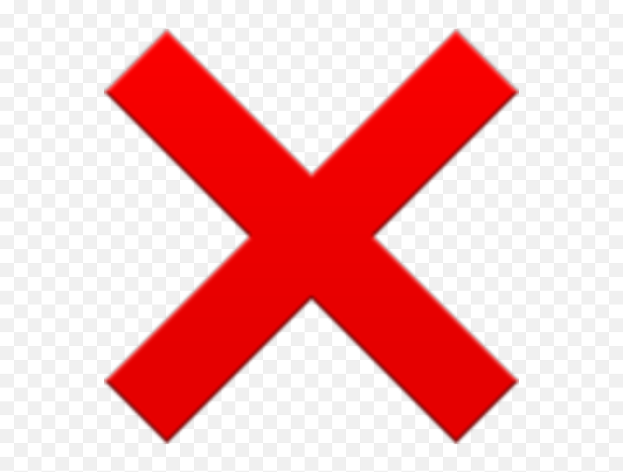 X Red No Emoji - Transparent Cross Icon Png,Red X Emoji