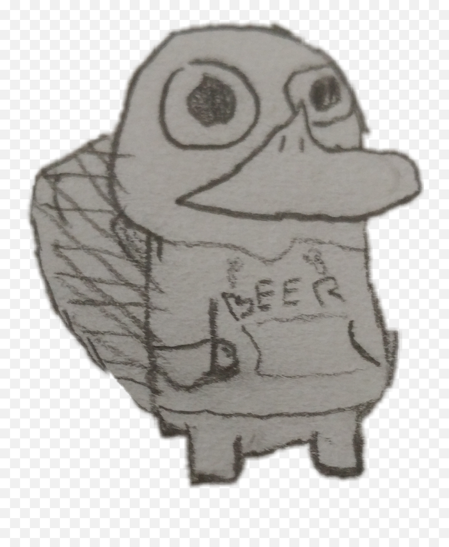 Platypus Chilling Beer Stand - Cartoon Emoji,Platypus Emoji