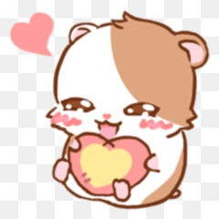 Cute Chibi Hamster Cutehamster Cuteemoticon Emoticon - Kawaii Hamster Emoji,Hamster Emoji