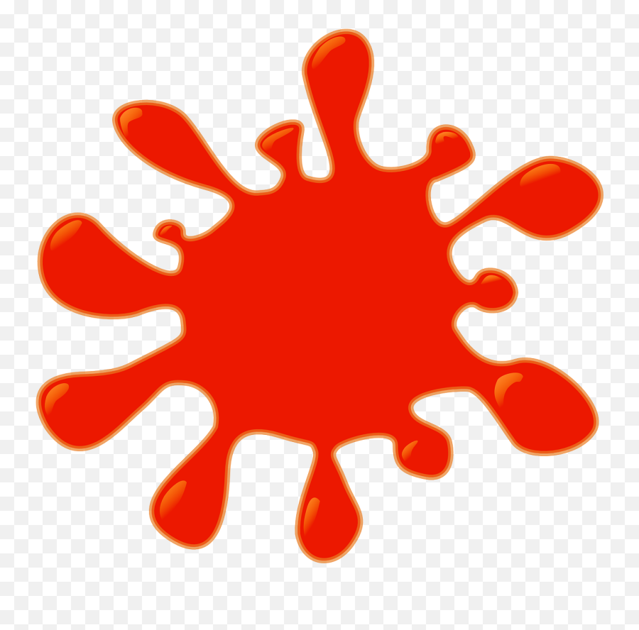Blob Splash Blood Halloween Horror - Splash Of Blood Clipart Emoji,Sparkling Heart Emoji
