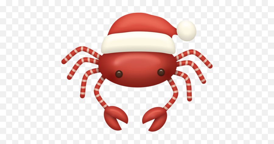 Crab Clipart Christmas Crab Christmas Transparent Free For - Christmas Crab Png Emoji,Crab Emoji