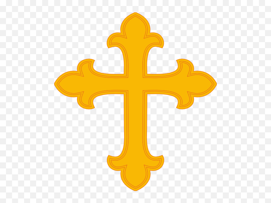 Fancy Cross Clipart - Gold Cross Clipart Png Emoji,Fancy Emoji