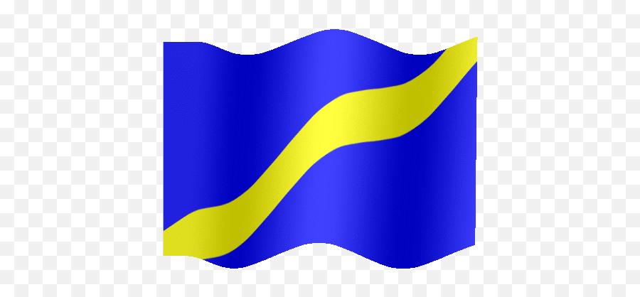 Blue Flag With Yellow Stripe - About Flag Collections Blue And Yellow Flag Gif Emoji,Rwanda Flag Emoji