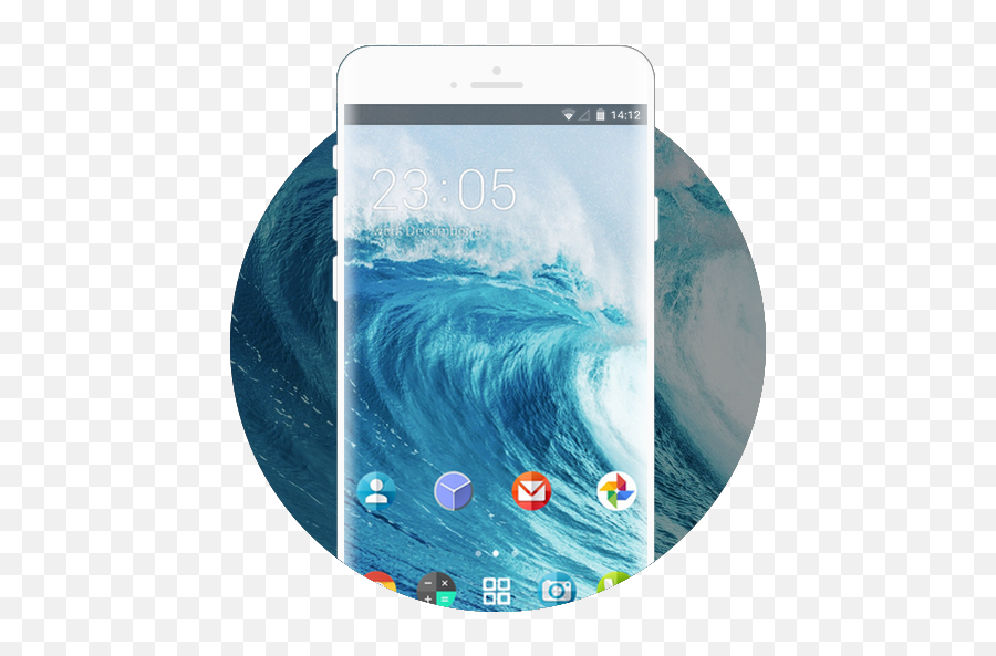 Theme For Gionee S8 Hd U2013 Aplikacje W Google Play - Blue Wave For Twitter Emoji,Tidal Wave Emoji