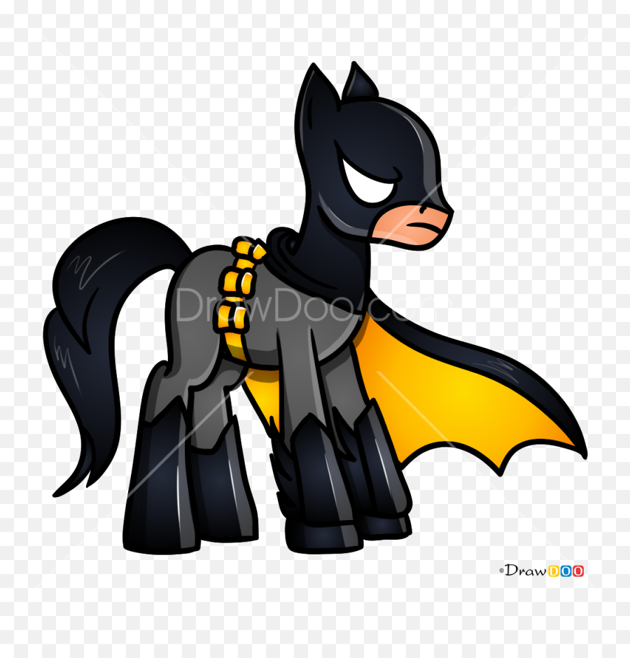 How To Draw Batpony My Superhero Pony - Cartoon Emoji,Superhero Cape Emoji