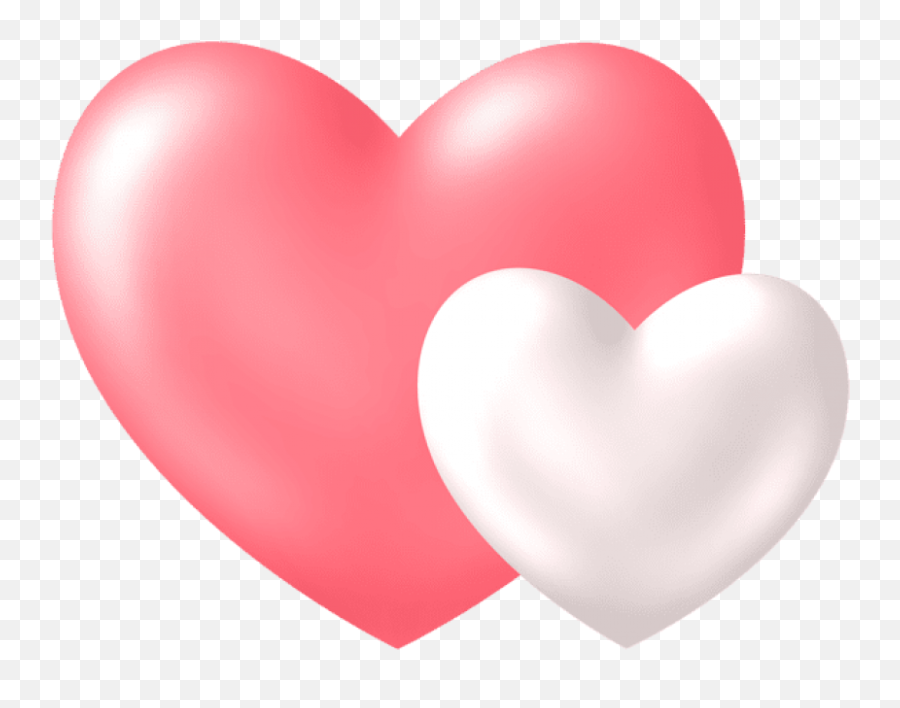 Rose Gold Heart Transparent Background - Two Heart Images Hd Two Hearts Png Emoji,Rose Gold Emoji