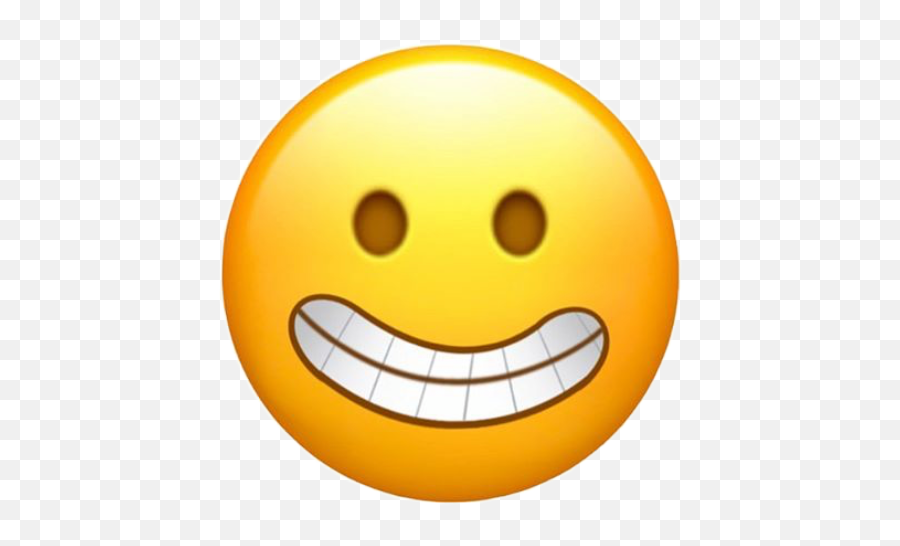Fakesmile Emoji Smile Sticker - Iphone Happy Emoji Face,Teeth Emoji