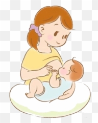 Pregnancy Clipart Breast Milk - Baby Breastfeeding Aleitamento Materno Desenho Png Emoji