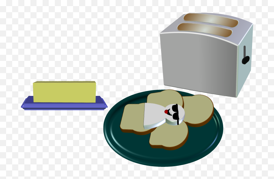 A Toast To Tead Clipart - Dish Emoji,Toaster Emoji