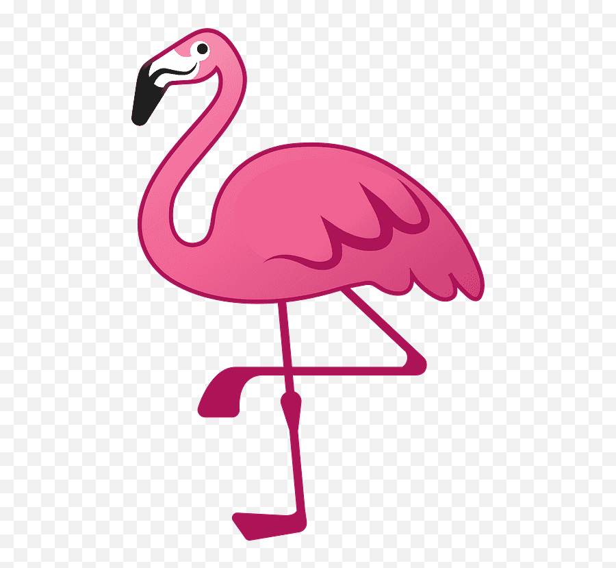 Flamingo Emoji Clipart Free Download Transparent Png - Sticker Tumblr Pink Png,Owl Emojis For Android