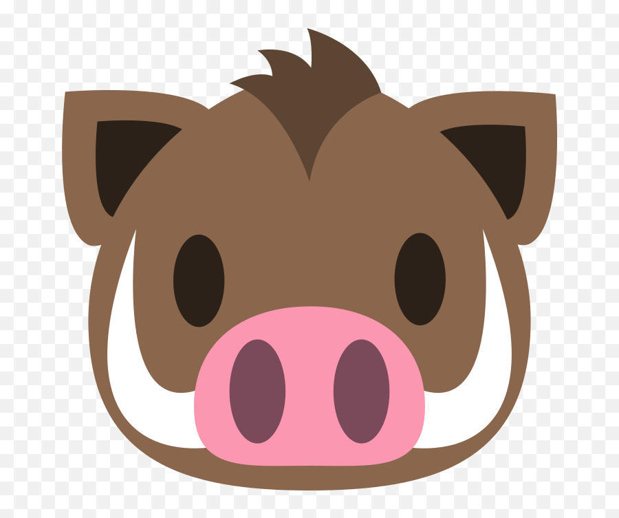 Emojione 1f417 - Wild Boar Emoji,Brown Emoji