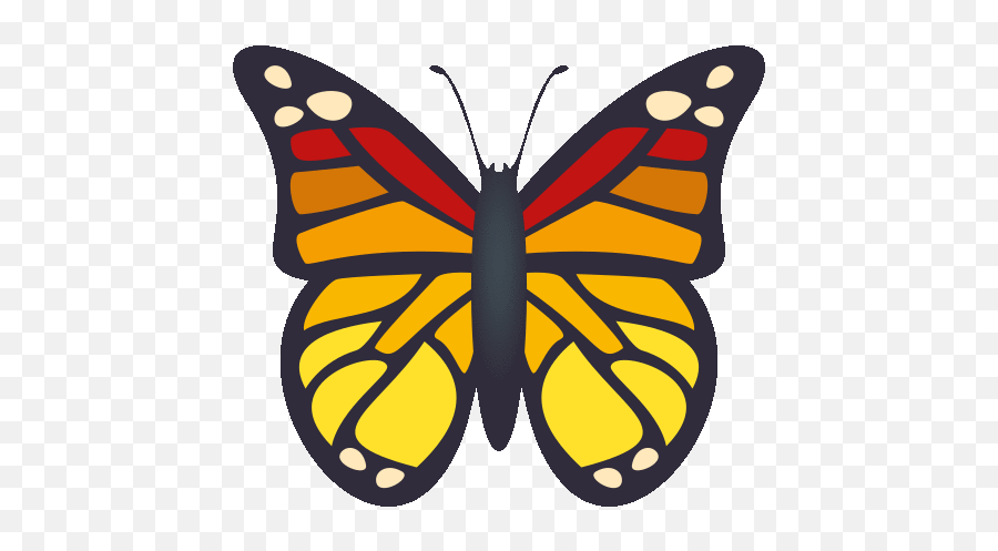 Butterfly Nature Gif - Emojione Butterfly Emoji,Facebook Butterfly Emoji