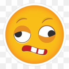 Phone Emoji Sticker Dizzy - Crazy Face Emoji,Dizzy Emoji