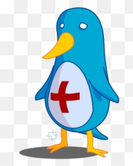 Blue Penguin - Doctor Clip Art Bird Emoji,Black Heart Emoji Ios 10