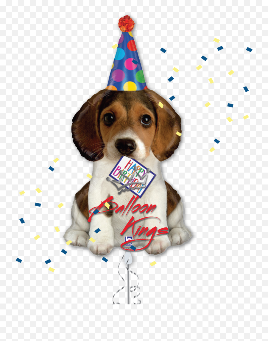 Party Puppy - Happy Birthday Puppy Emoji,Beagle Emoji