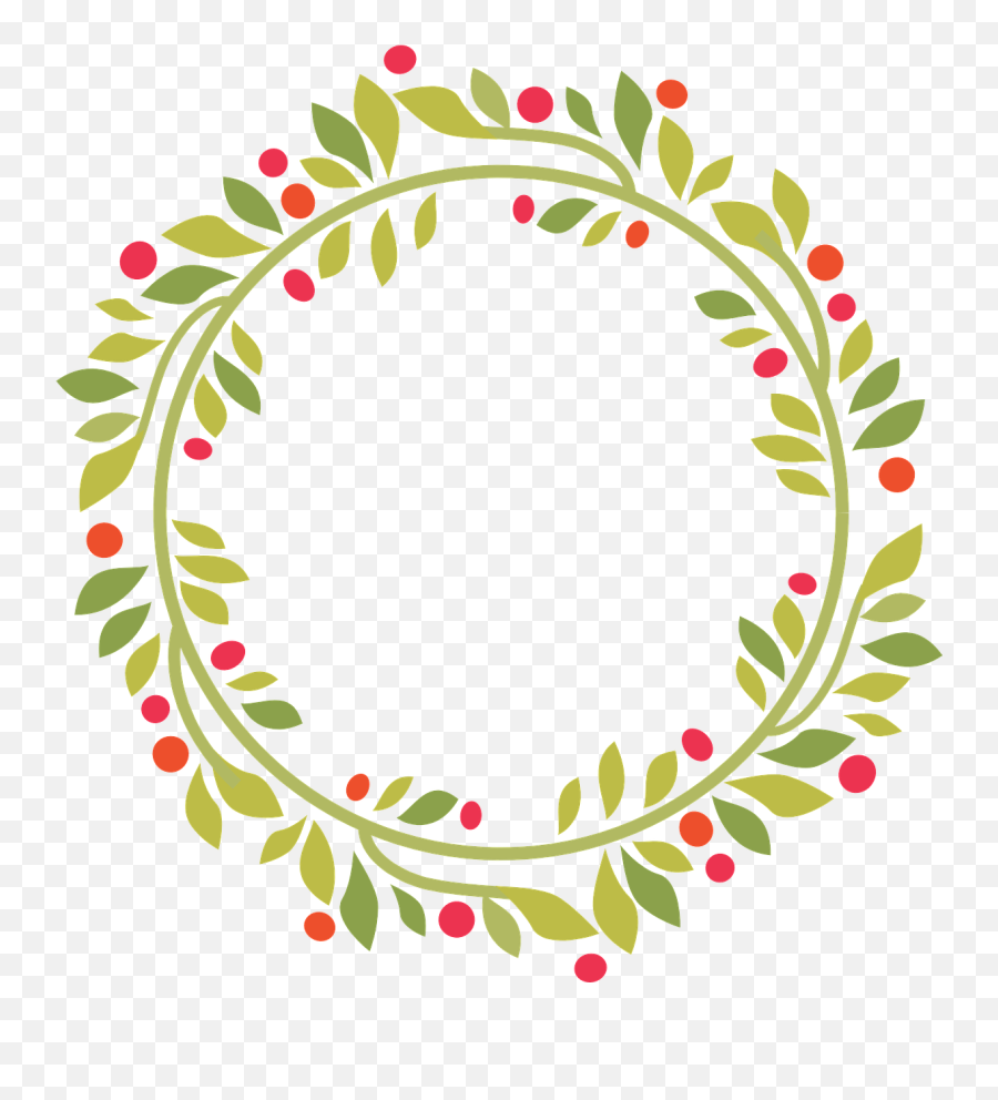 Wreath Christmas Green Decoration Xmas - Cute Christmas Wreath Png Emoji,Christmas Wreath Emoji