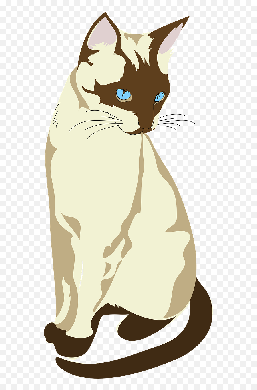 Siamese Cat Siamese Cat Kitty Kitten - Cat Vector Clip Art Emoji,Kitty Cat Emoji