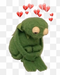 Download Hd Freetoedit Aesthetic Sadaesthetic Kermit - Snapchat Heart Filter Png Emoji