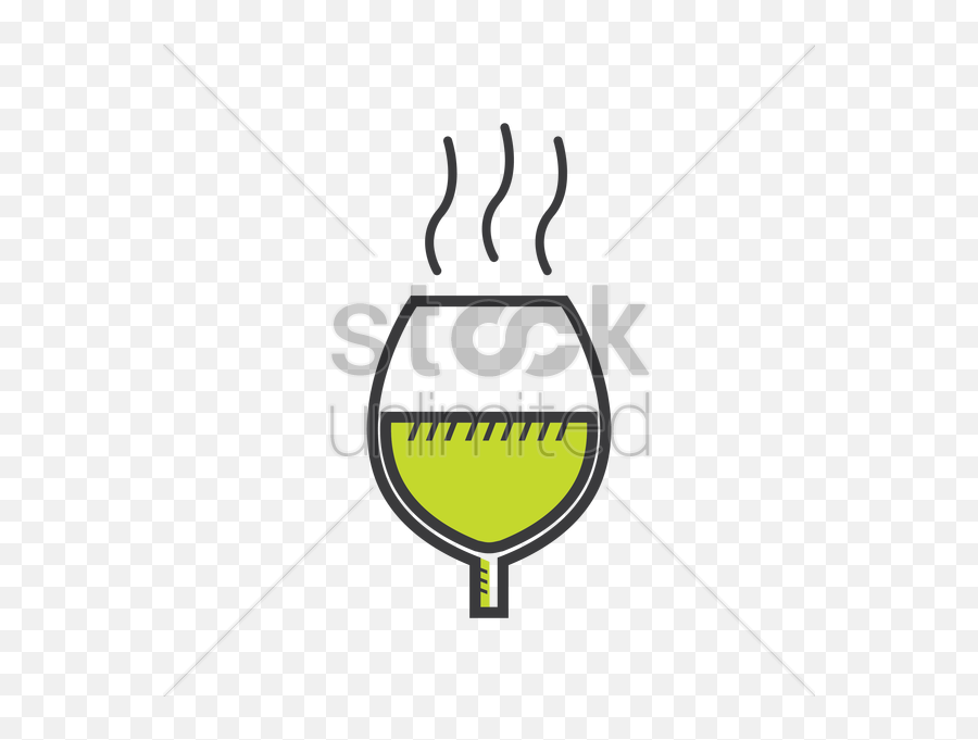 Chilled Wine Glass Vector Image - Emblem Emoji,Stop Sign Emoticon
