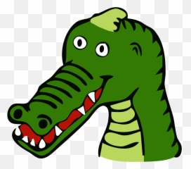 Vector Alligator Face Picture - Clipart Emoji