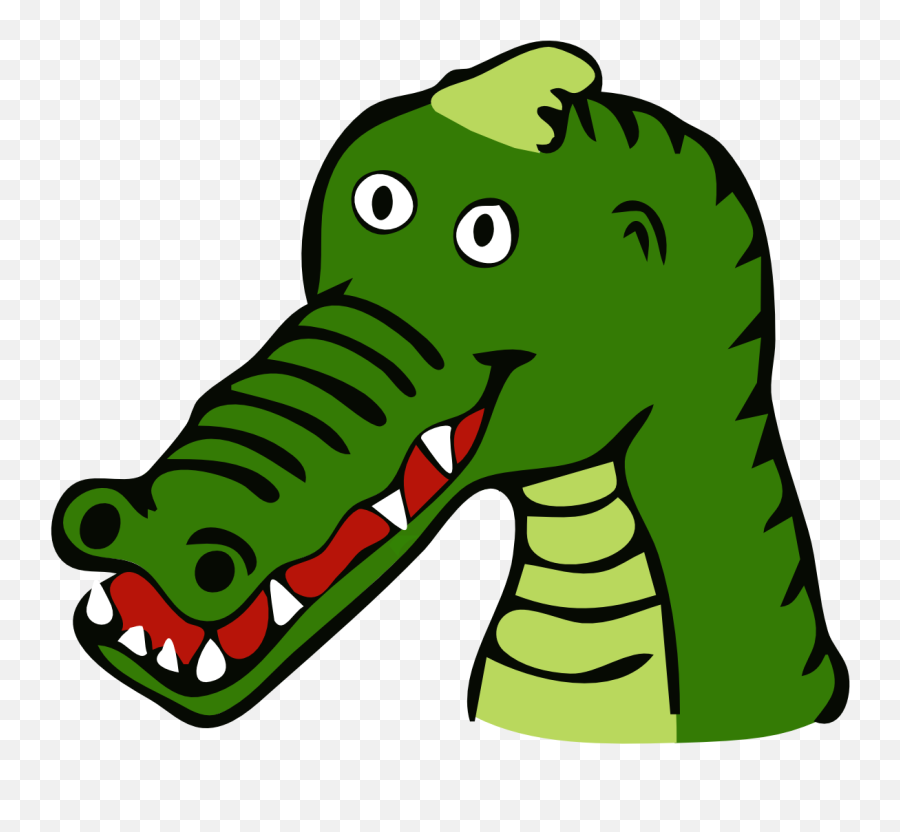 Vector Alligator Face Picture - Alligator Face Clipart Emoji,Crocodile Emoji