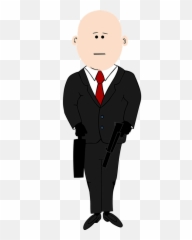 Free Bald Eagle Vectors - Man In Suit Cartoon Emoji,Hippie Emoticon