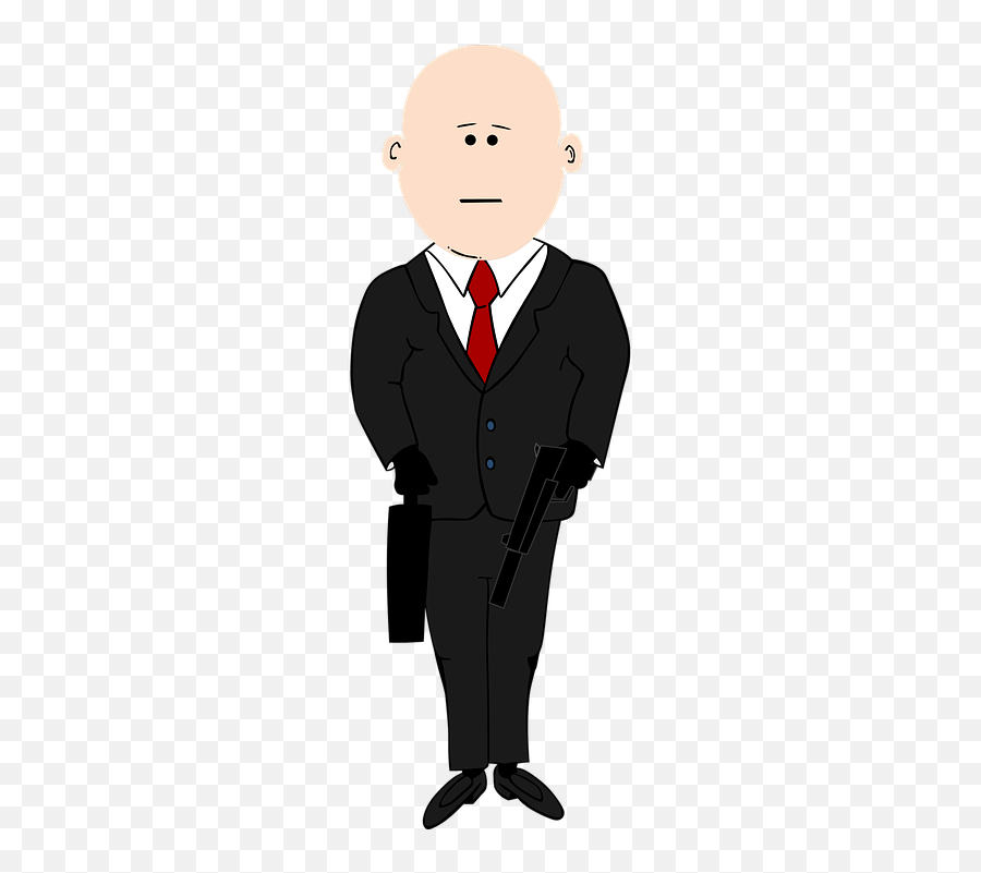 Free Bald Eagle Vectors - Man In Suit Cartoon Emoji,Hippie Emoticon