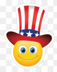 Cute Patriot Emoji Sticker -