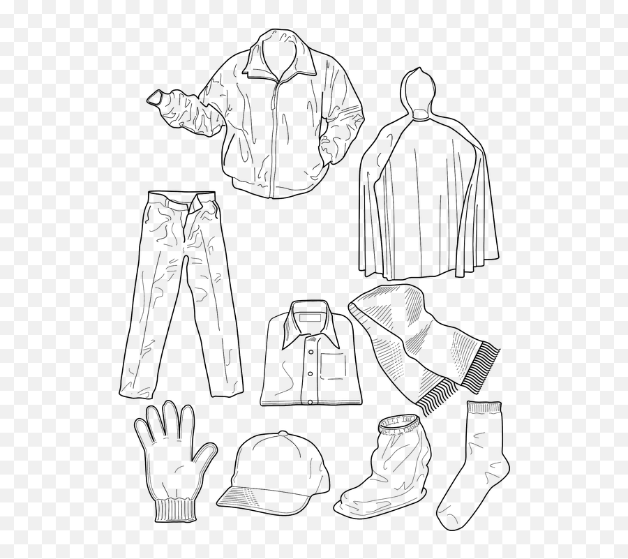 Clothing Clothes Winter - Clothes We Wear Black And White Emoji,Emoji Shirt And Pants