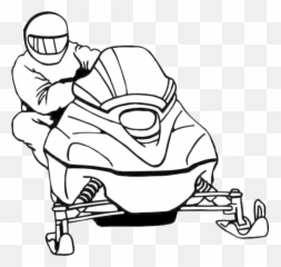 Black And White Snowmobile Clipart - Snowmobile Clipart Black And White Emoji,Snowmobile Emoji