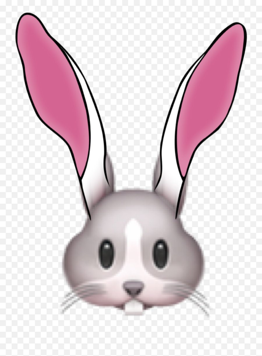 Bunnyears Emoji Ftestickers - Domestic Rabbit,Bunny Ears Emoji