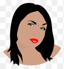 Free Green Eyes Green Vectors - Vektor Kartun Wajah Cewek Emoji,Bowing Emoticon