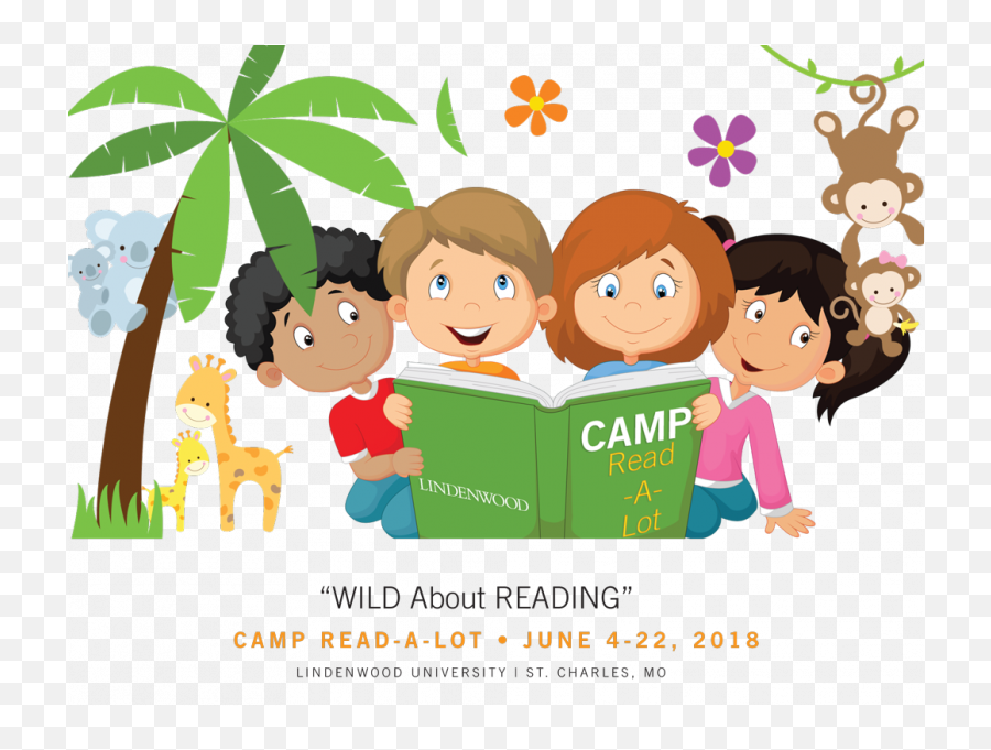 Reading Camp Clipart - Cartoon Peer Group Emoji,Camp Emoji